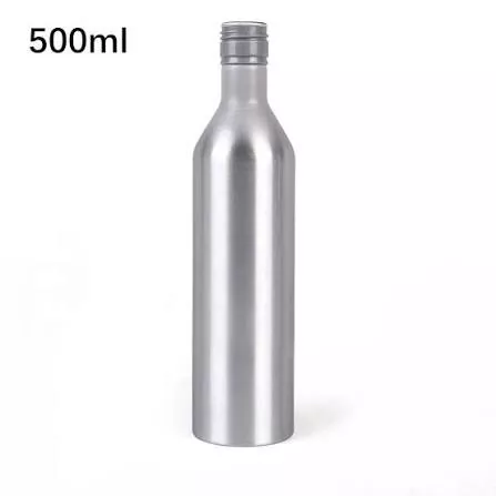 500ml Botol Minuman Keras Aluminium Tinggi Slim dengan Penutup Skru ROPP