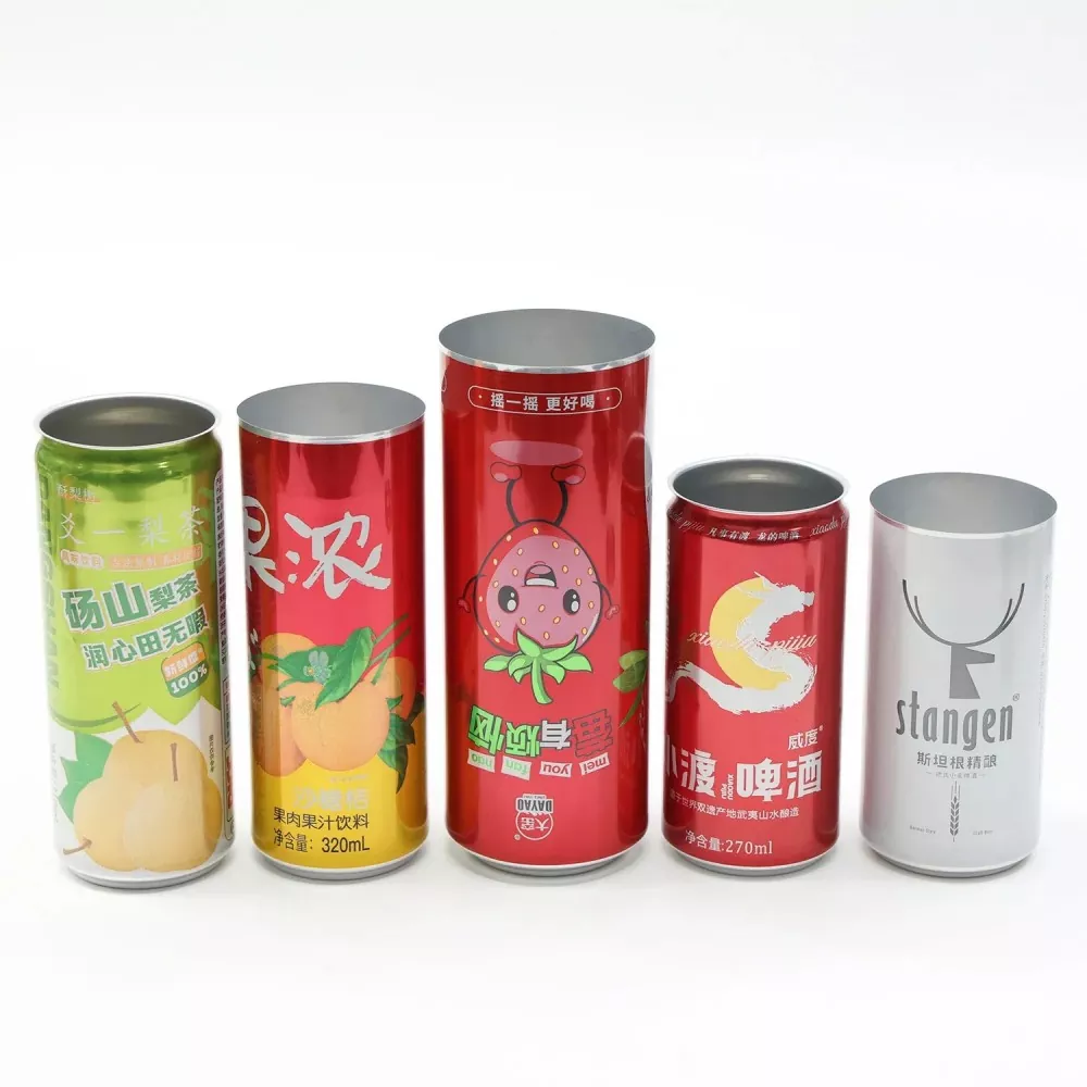 Tin Minuman Aluminium dengan Penutup Tin 202