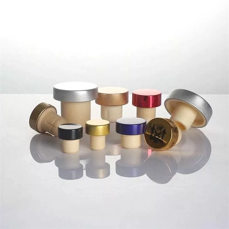 Embossed Synthetic T-Cork with Aluminum Top